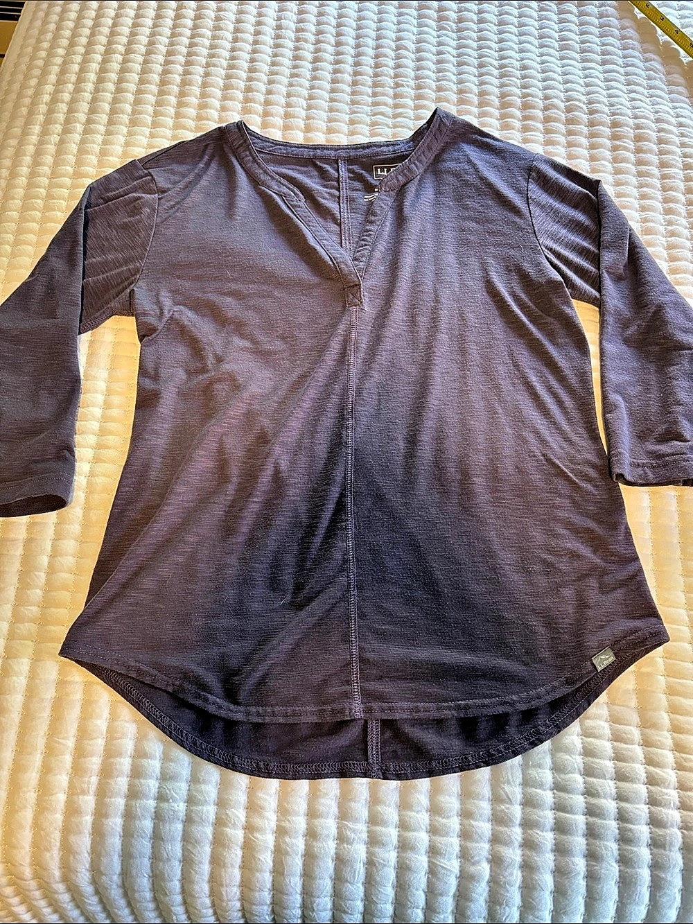 L.L.Bean 3/4 Sleeve Top in Purple Size Small